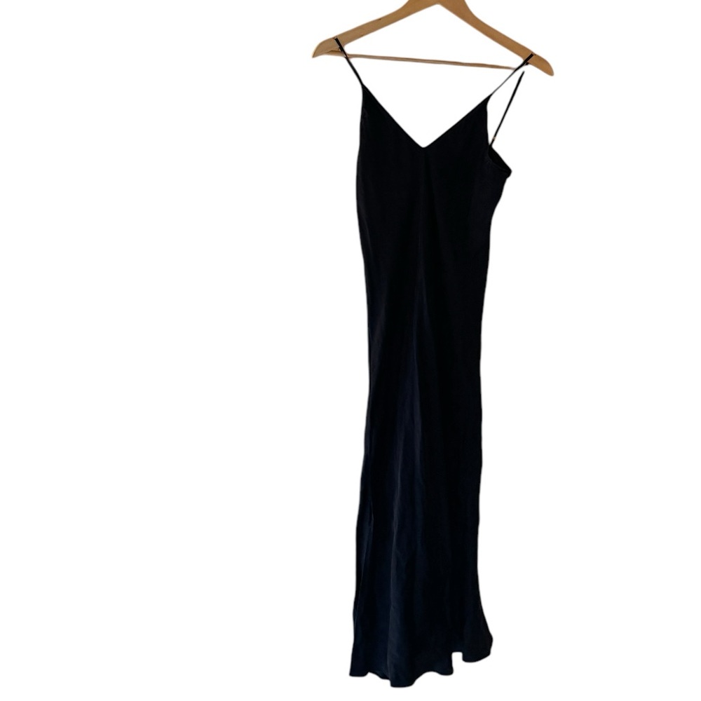 Billy Reid Silk Midi Length Black Slip Dress. Size XS. - Picture 10 of 14